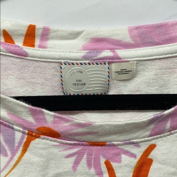 Postcard Anthropologie Floral ruched Top med - Picture 2 of 5